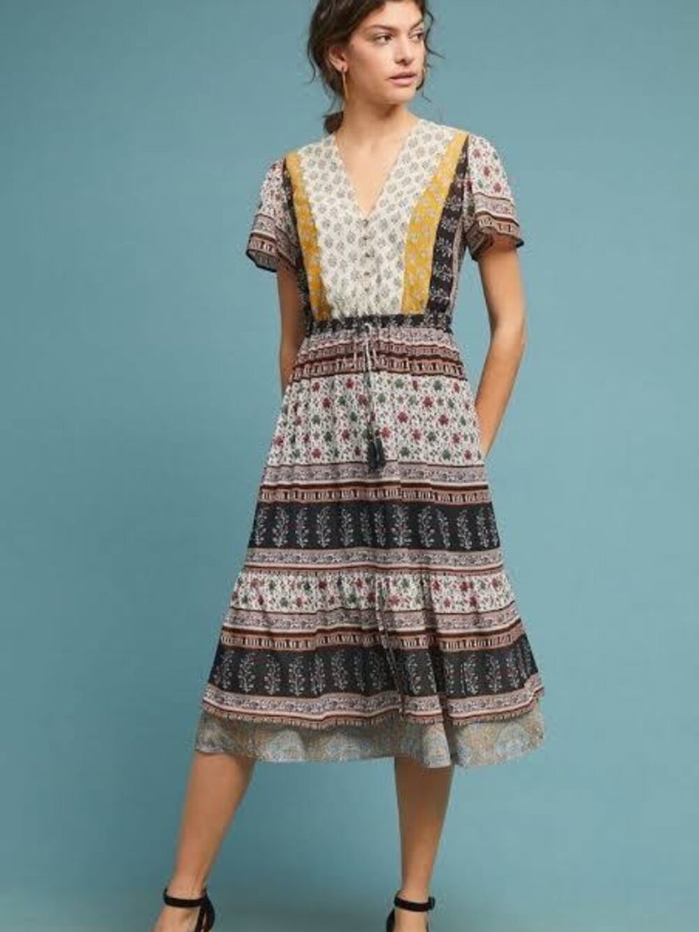 Anthropologie One September Provencal Midi Dress – Size XS – Never Worn